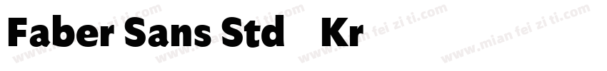 Faber Sans Std 65 Kr字体转换